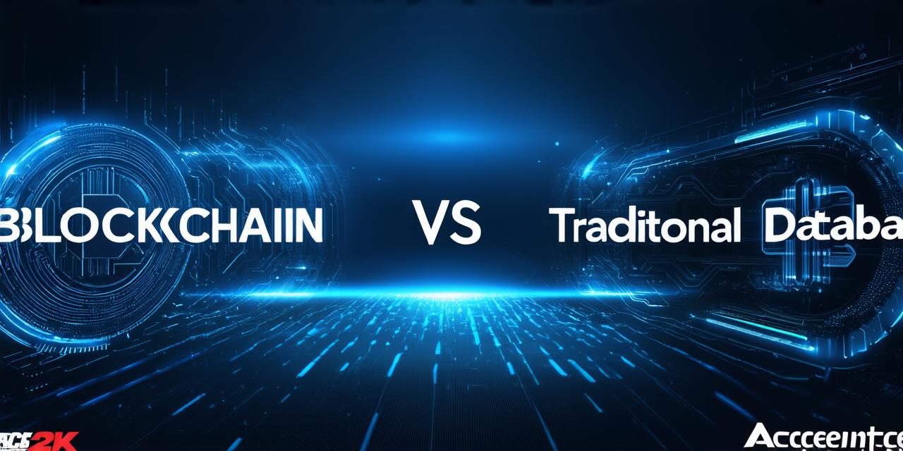 How is blockchain different from traditional database models accenture