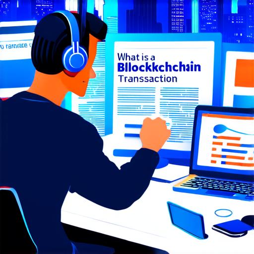 What is a blockchain transaction